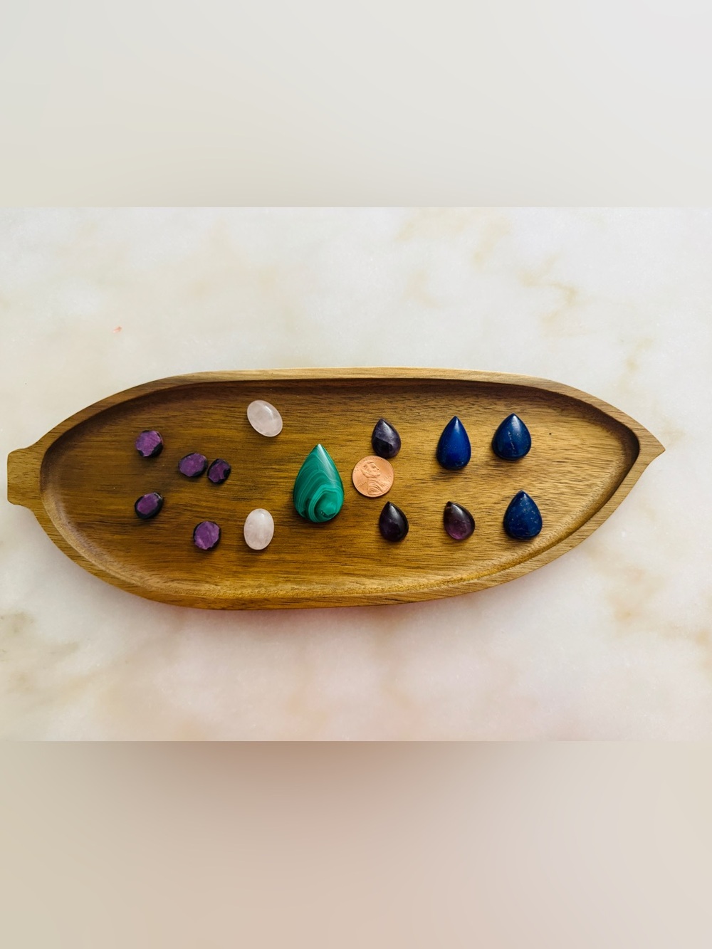 14pc Natural Gemstone Cabochon Destash Bundle Mixed Crystal Lot for Wirewrapping
